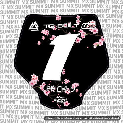 Cherry Blossom Number Plate Decal