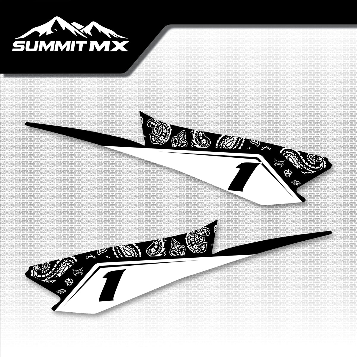 Chrome Hearts Decal for Hyper Bee Side Number Plates