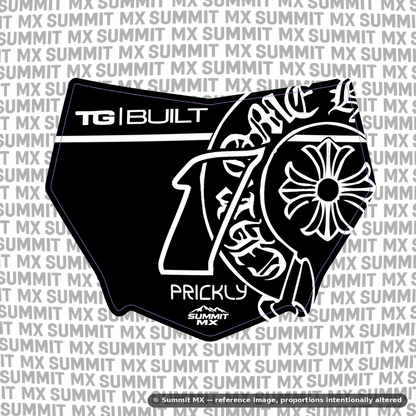 Chrome Hearts Decal for Motocutz Number Plate — view 3