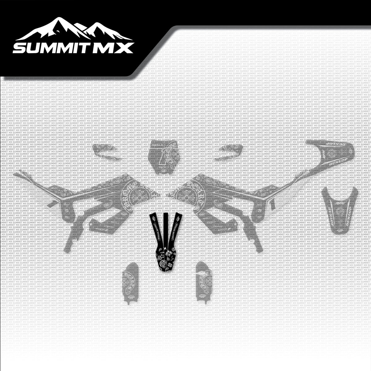 Chrome Hearts Decal for RFN Warrior Pro SX-E15 Front Fender placement on the full kit