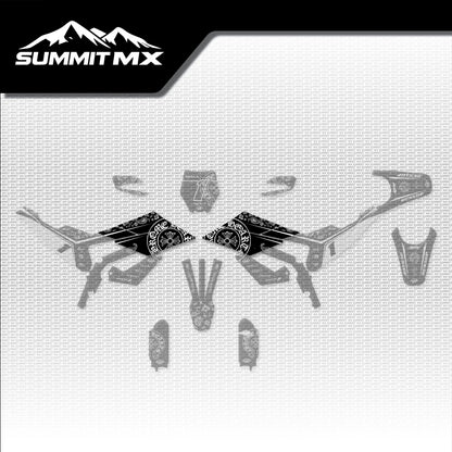 Chrome Hearts Decal for RFN Warrior Pro SX-E15 Front Shrouds placement on the full kit