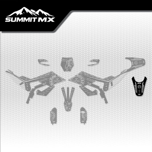 Chrome Hearts Decal for RFN Warrior Pro SX-E15 Rear Fender placement on the full kit