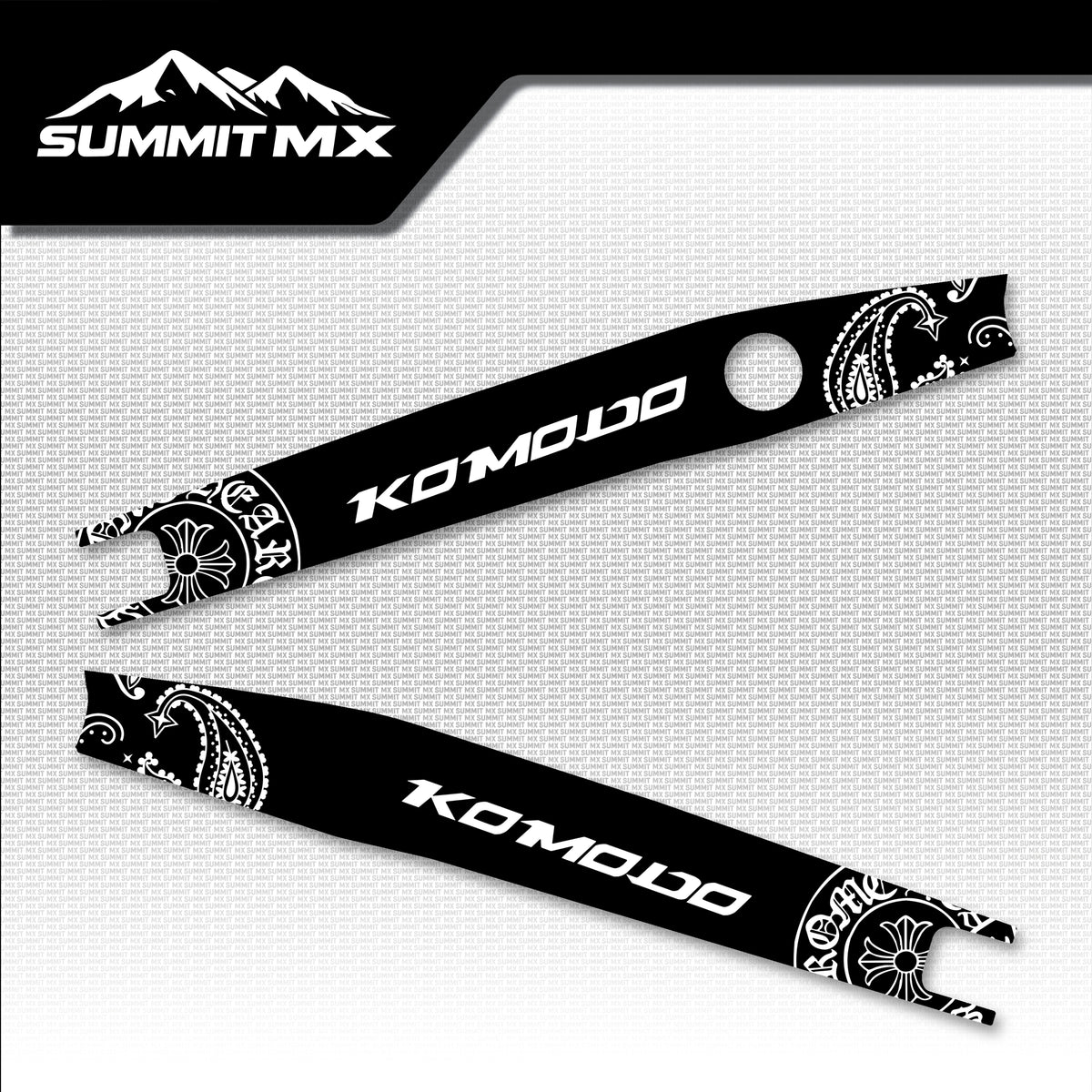 Chrome Hearts Decal for Talaria Komodo Swing Arm