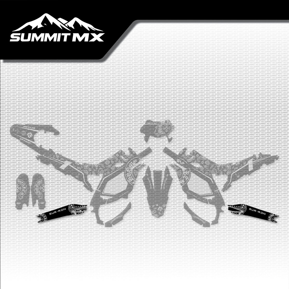 Chrome Hearts Decal for Ultra Bee Swing Arm placement on the full kit