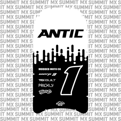 Drip Antic battery decal with rider number — Summit MX