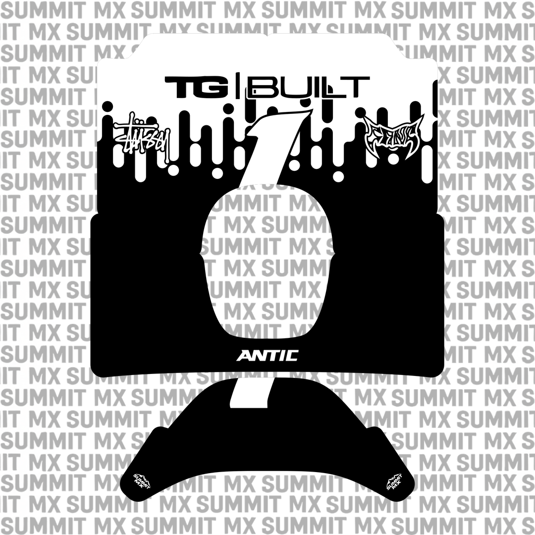 Drip decal for the Antic number plate — Summit MX
