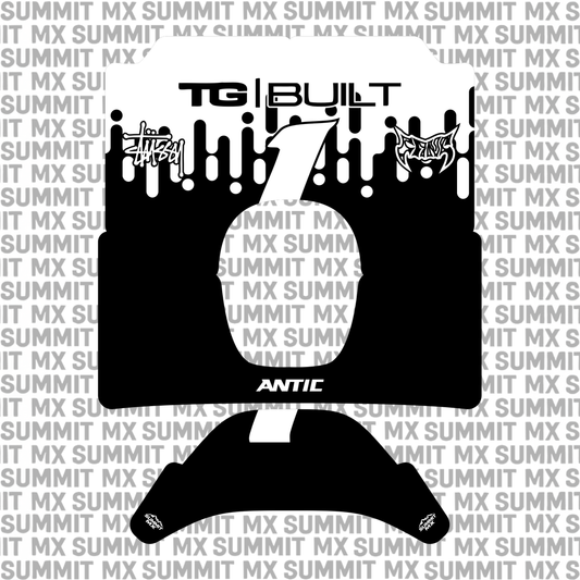 Drip decal for the Antic number plate — Summit MX