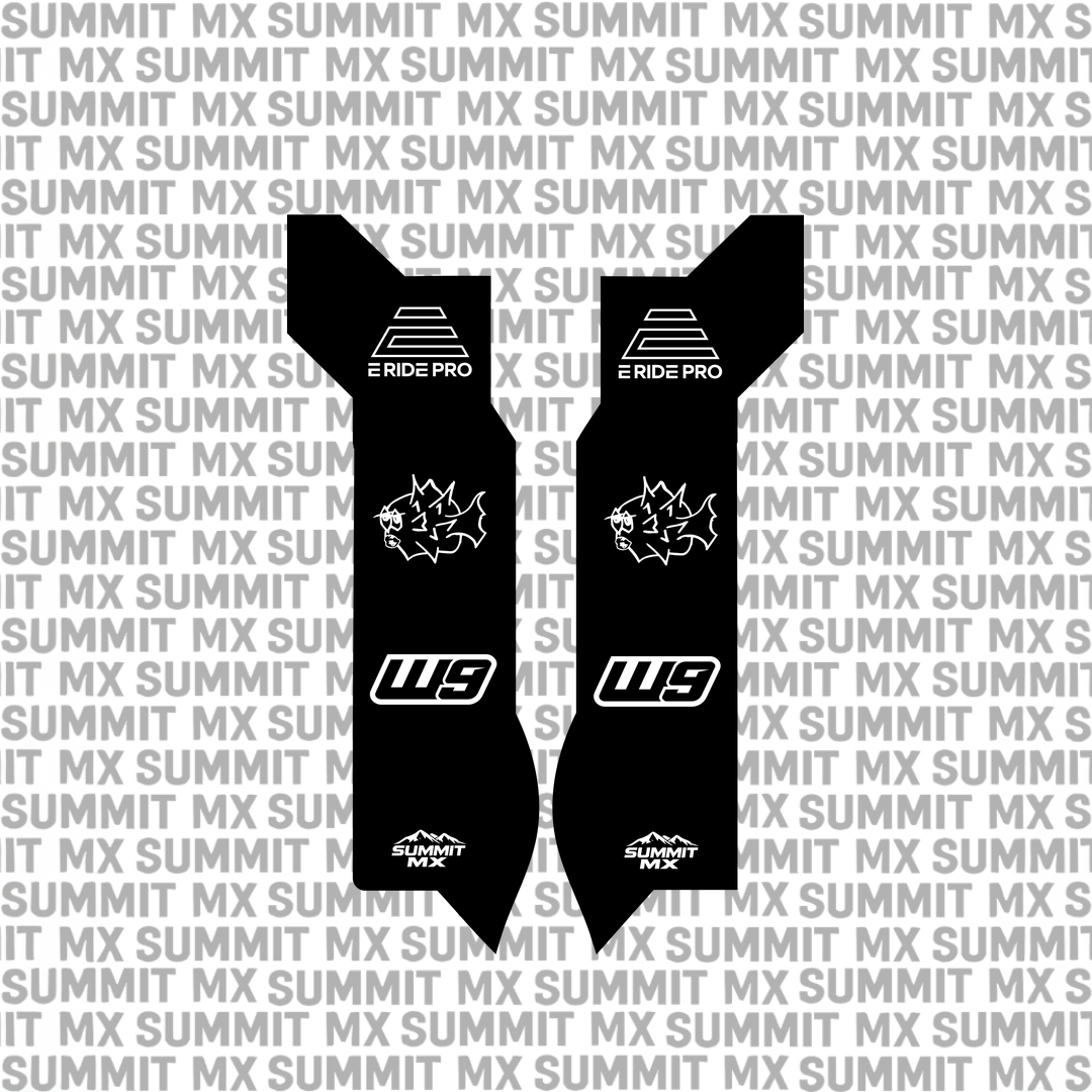 Eride Pro 1.0/2.0 fork guard decal, Style 1 — Summit MX