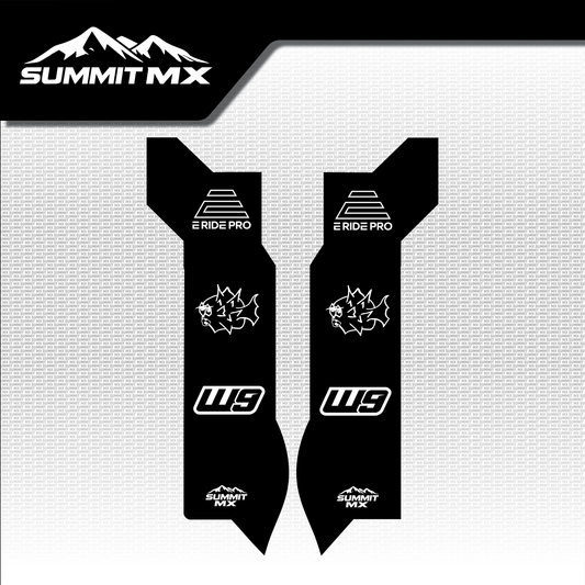 Eride Pro 1.0/2.0 fork guard decal, Style 1 — Summit MX