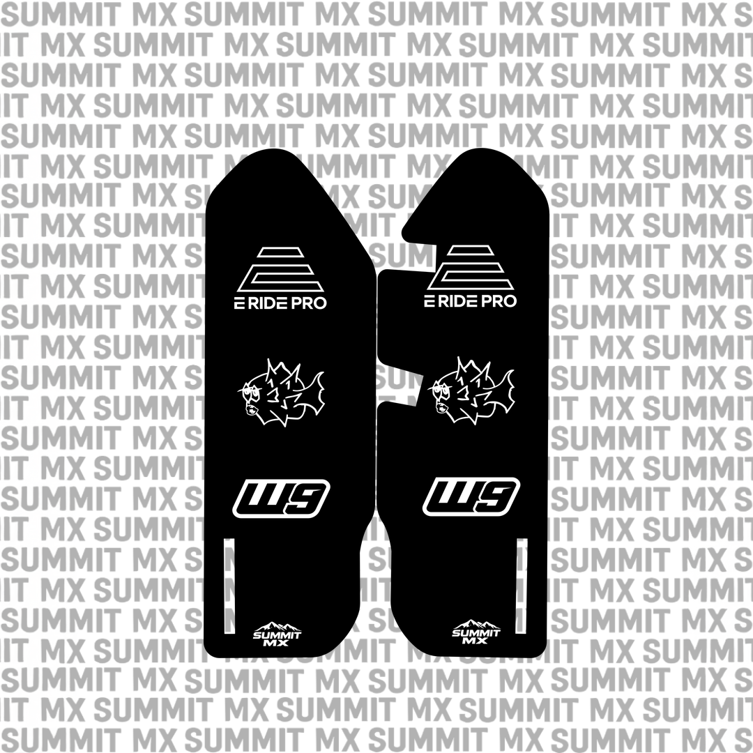 Eride Pro 3.0/SR fork guard decal, Style 1 — Summit MX