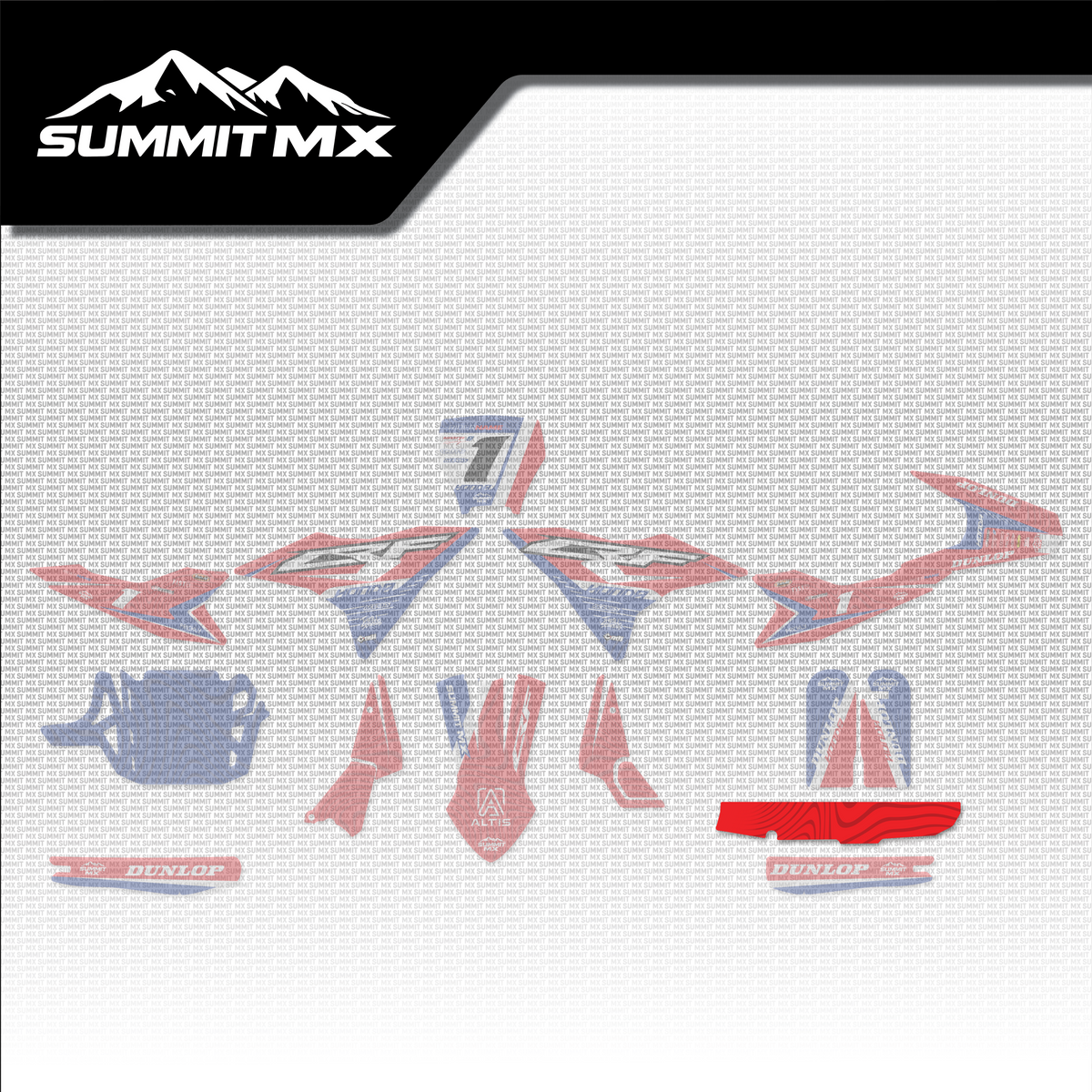 Honda Inspired Altis Delta Chain Guide Decal placement on the full kit