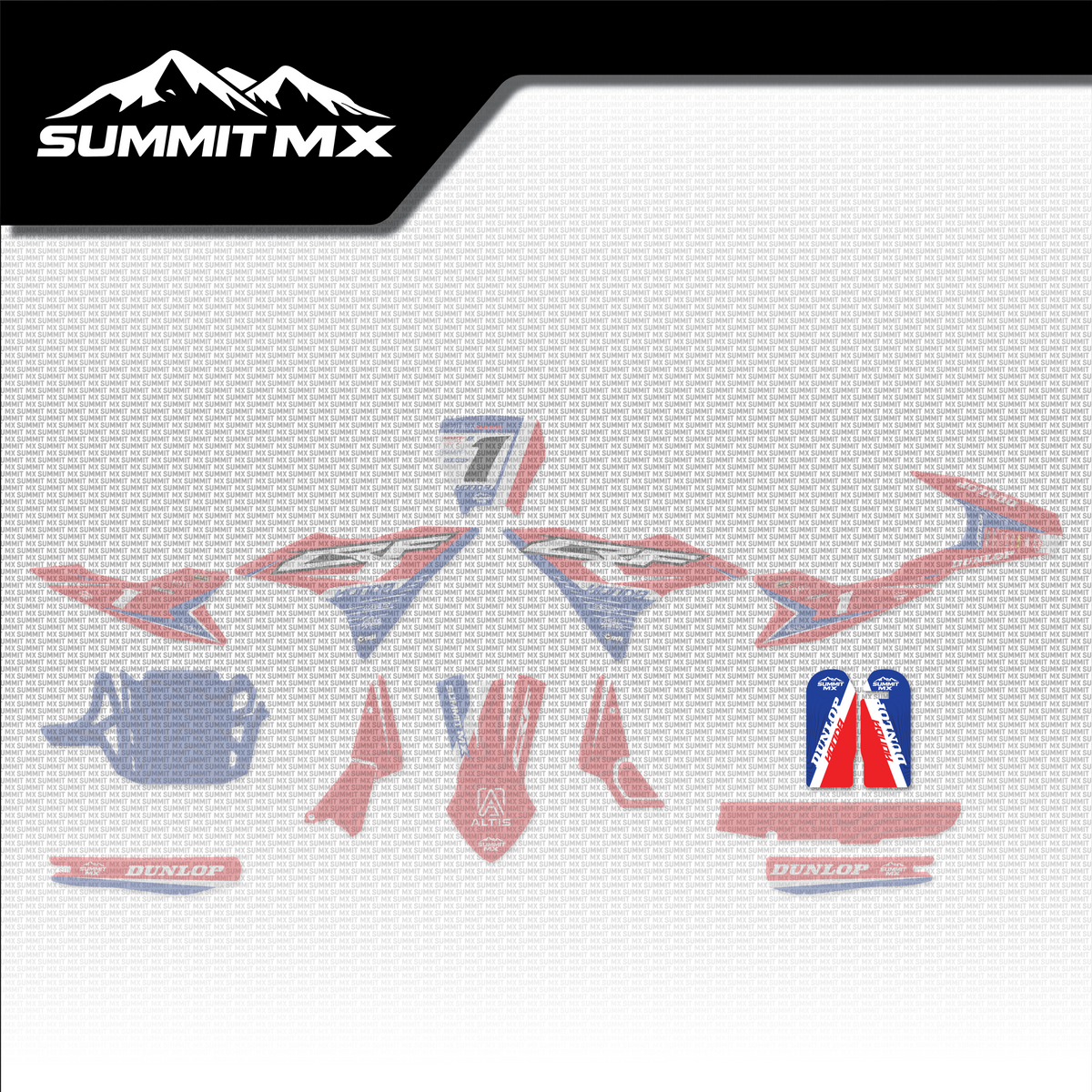 Honda Inspired Altis Delta Fork Guard Decals placement on the full kit