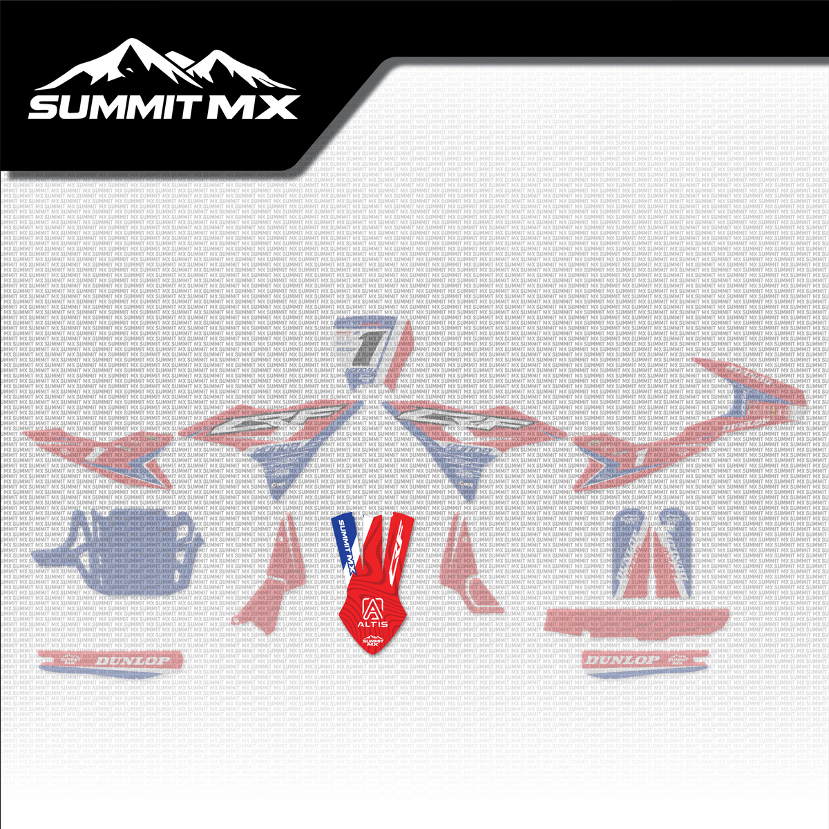 Honda Inspired Altis Delta Front Fender Decal placement on the full kit