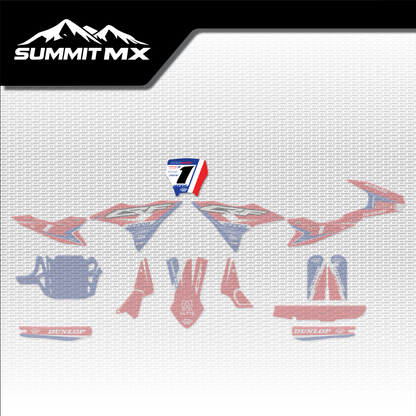 Honda Inspired Altis Delta Number Plate Decal placement on the full kit