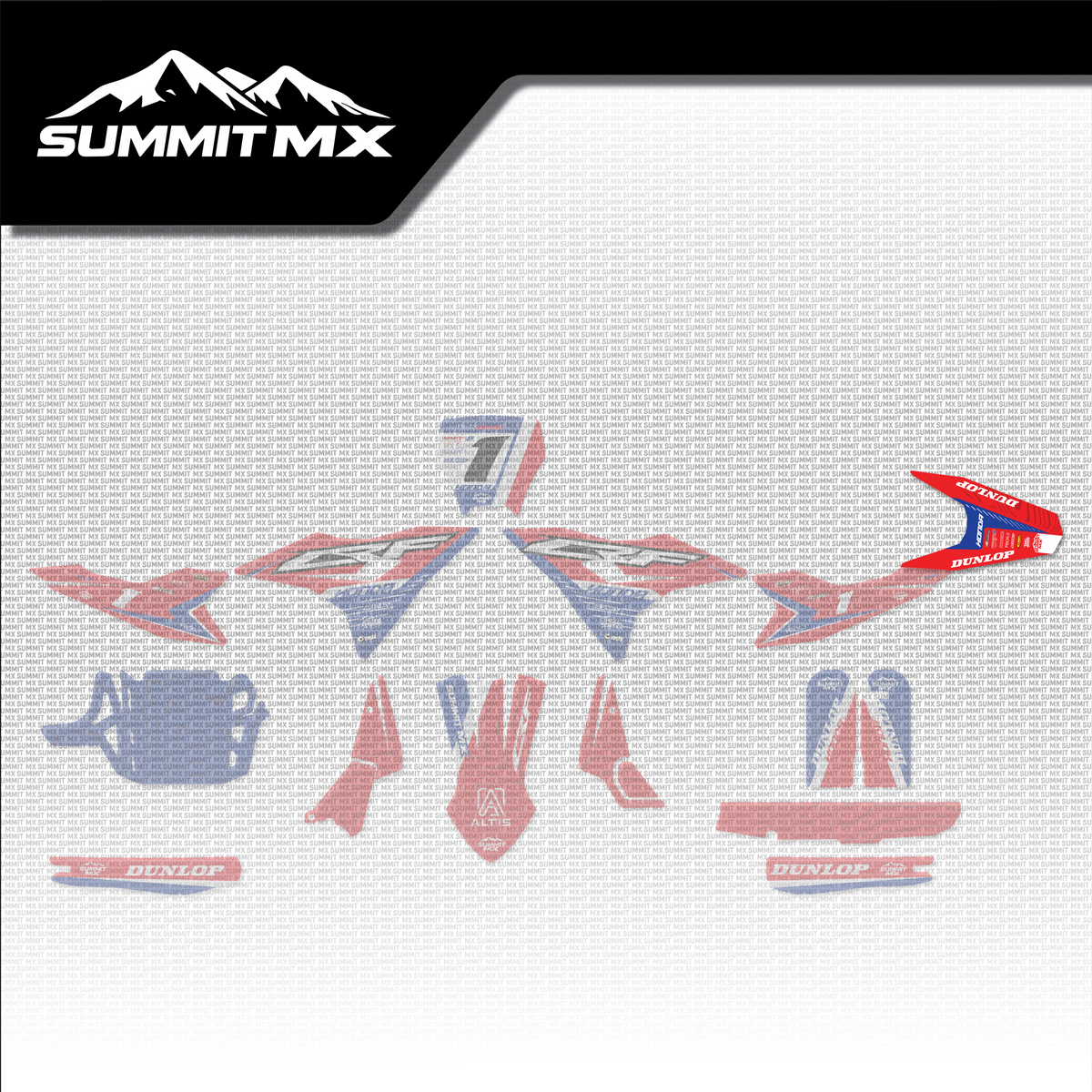 Honda Inspired Altis Delta Rear Fender Decal placement on the full kit