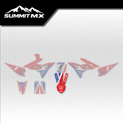 Honda Inspired Altis Sigma Front Fender Decal placement on the full kit