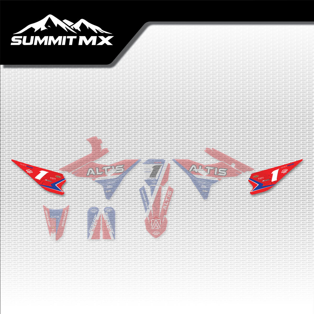 Honda Inspired Altis Sigma Side Number Plate Decals placement on the full kit