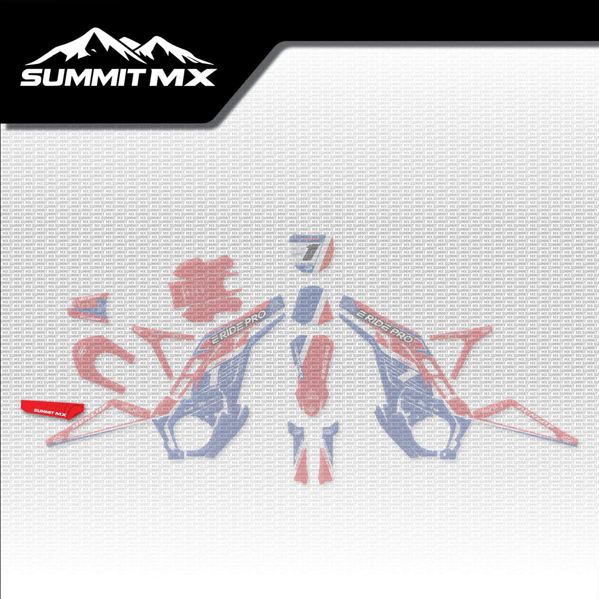 Honda Inspired E-Ride Pro Chain Guard Decal placement on the full kit
