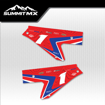 Honda Inspired ETM RTR Side Number Plate Decals