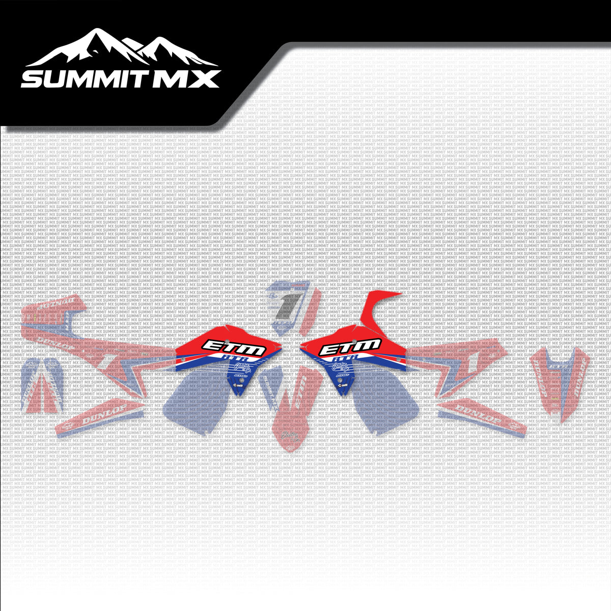 Honda Inspired ETM RTR Side Shroud Decals placement on the full kit