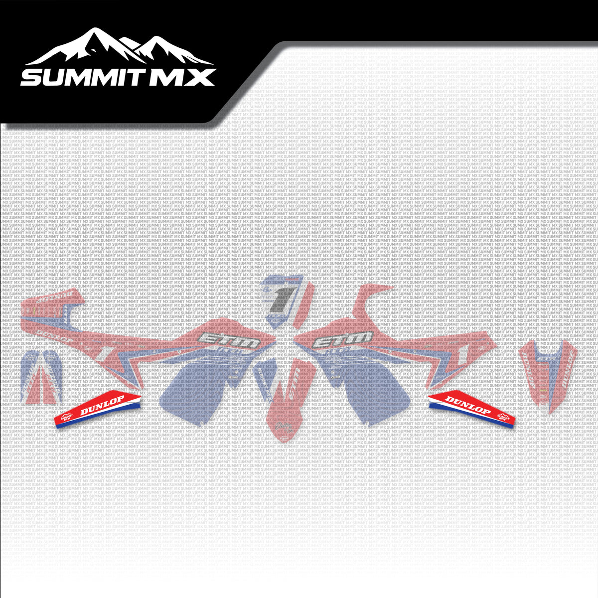 Honda Inspired ETM RTR Swing Arm Decals placement on the full kit
