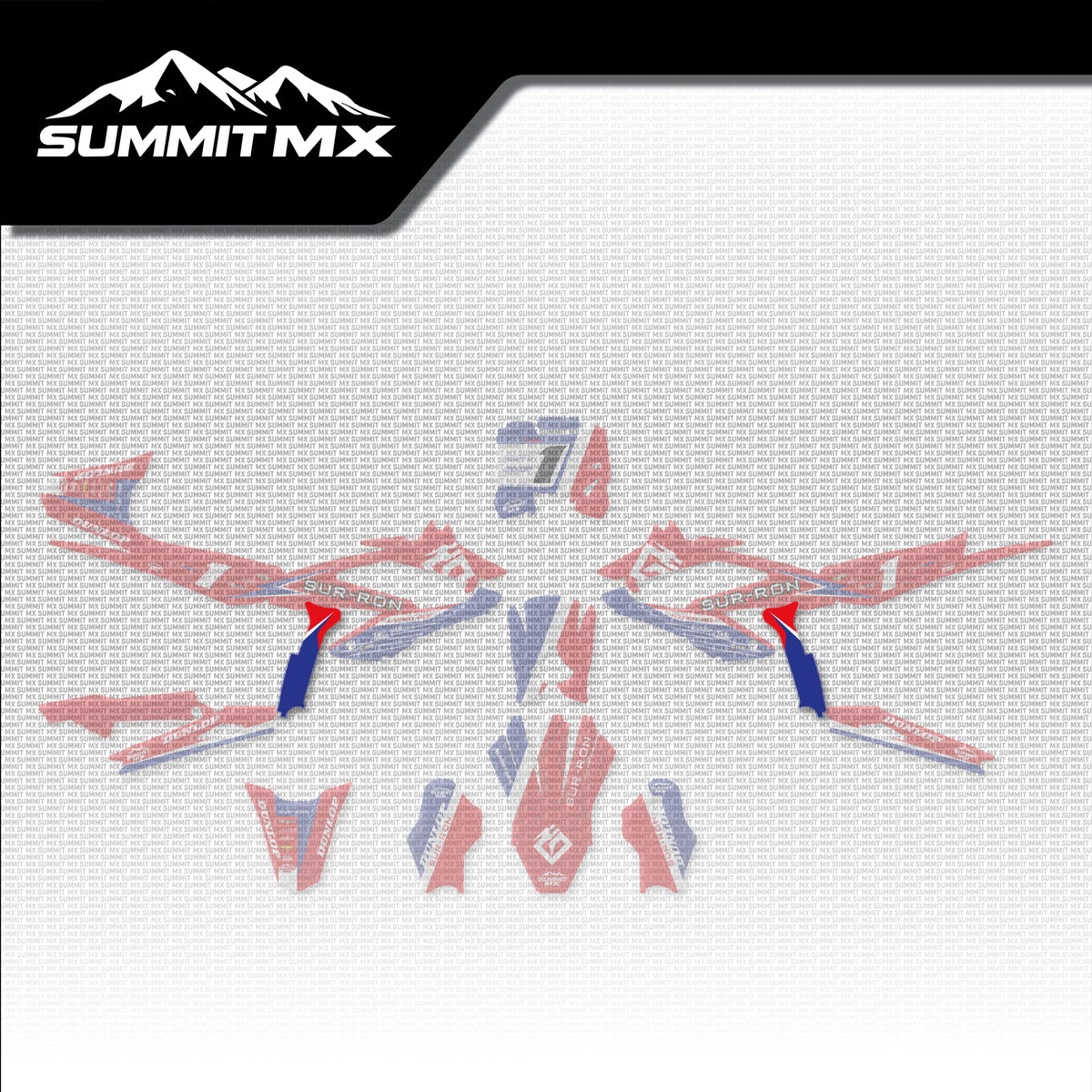 Honda Inspired Hyper Bee Frame Decals placement on the full kit
