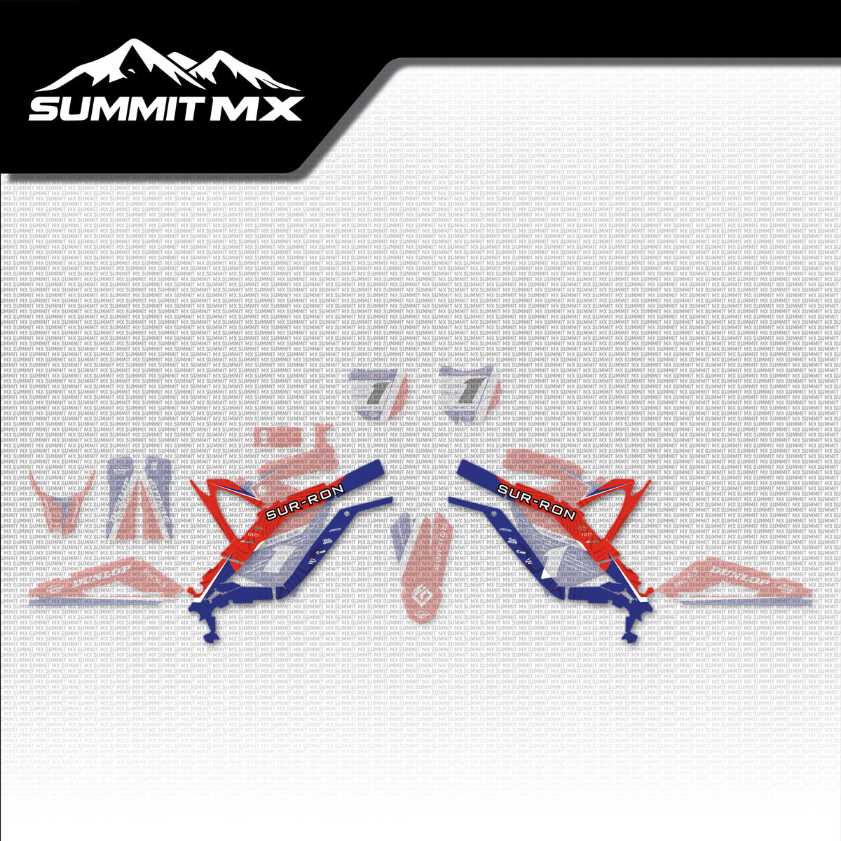 Honda Inspired Light Bee Frame Decals placement on the full kit