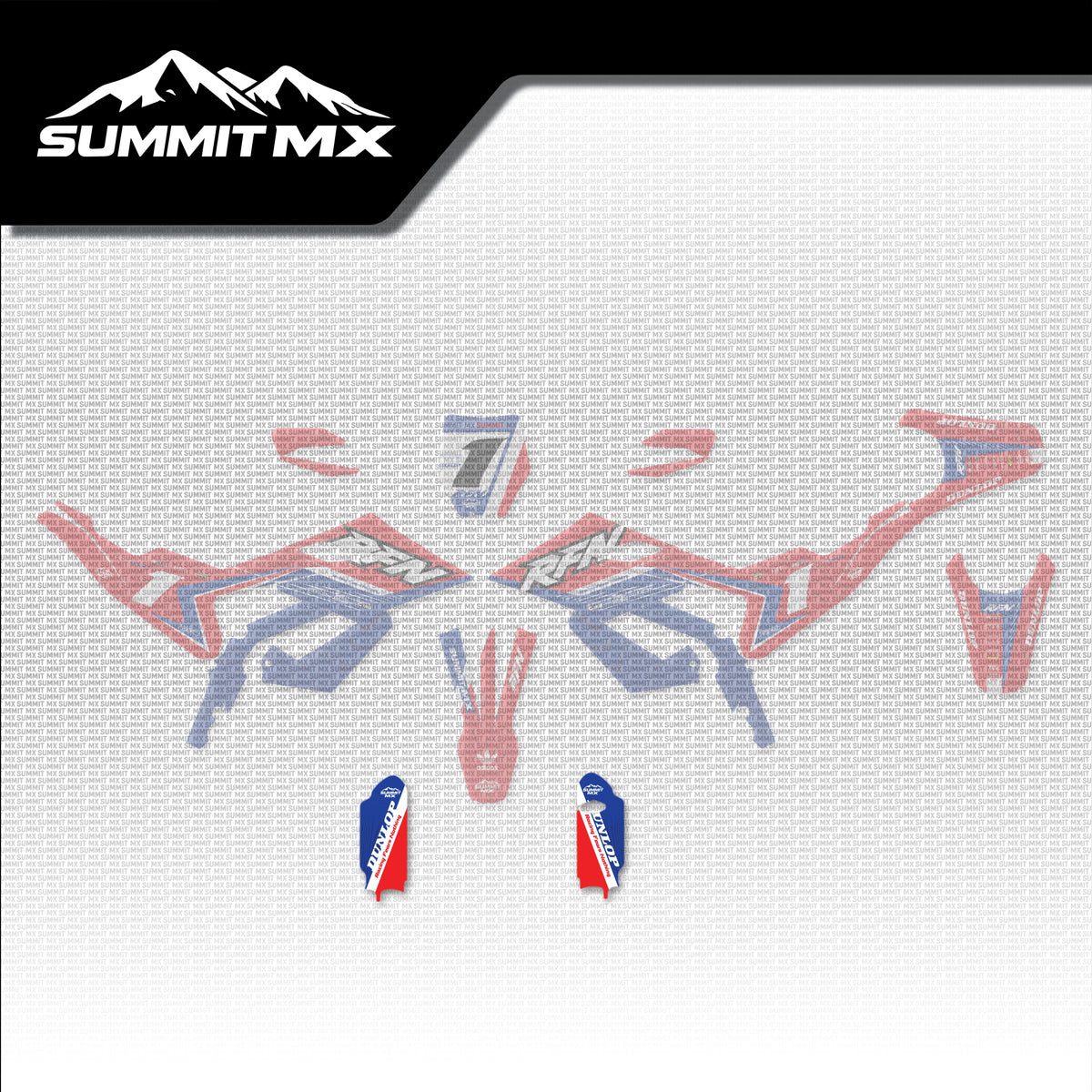 Honda Inspired RFN Warrior Pro SX-E15 Fork Guard Decals placement on the full kit