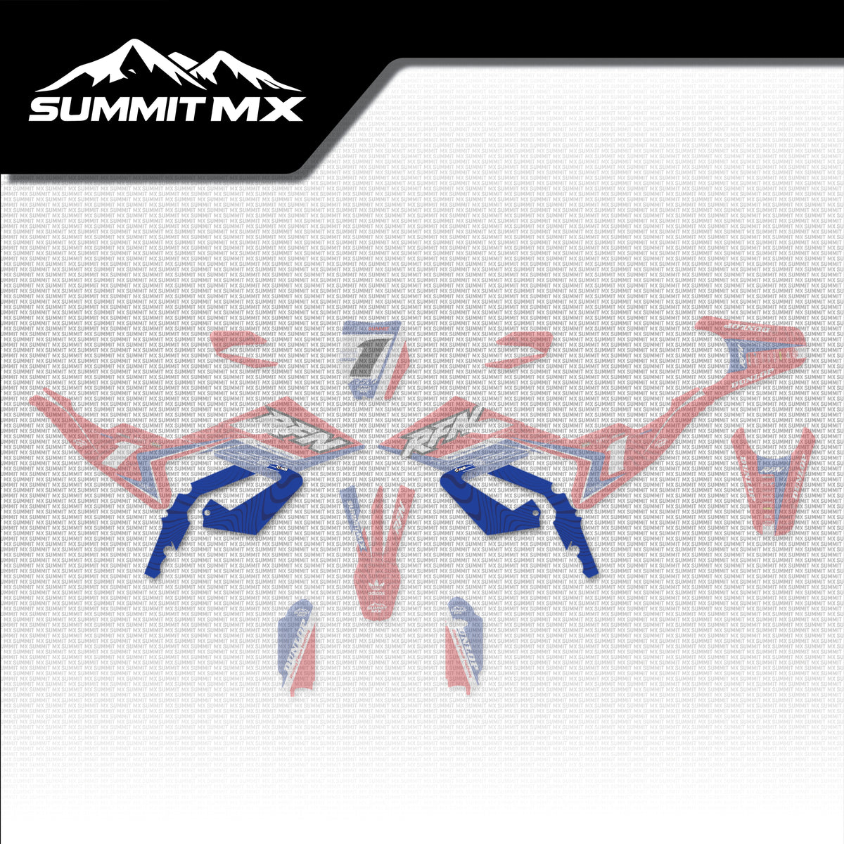Honda Inspired RFN Warrior Pro SX-E15 Frame Decals placement on the full kit