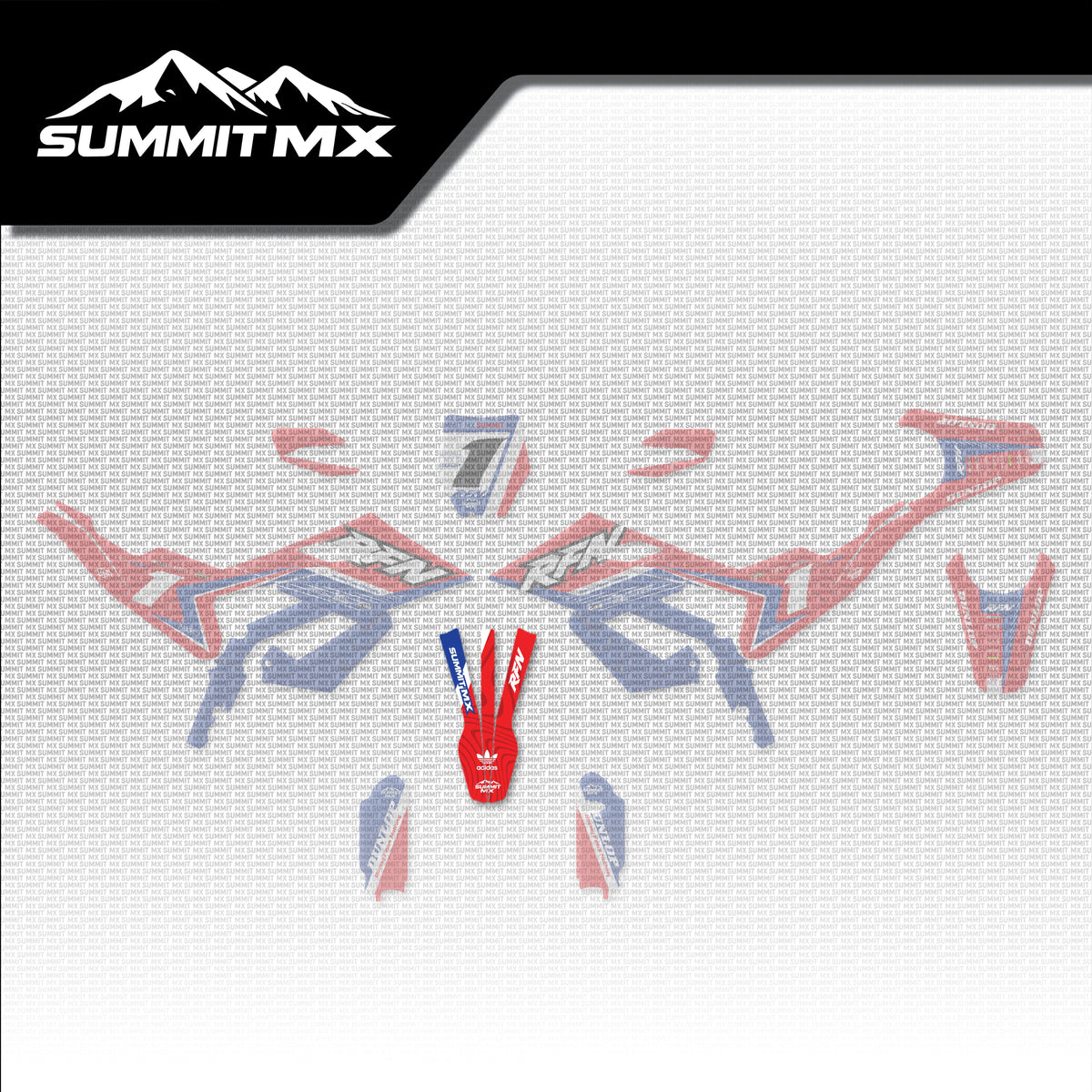 Honda Inspired RFN Warrior Pro SX-E15 Front Fender Decal placement on the full kit