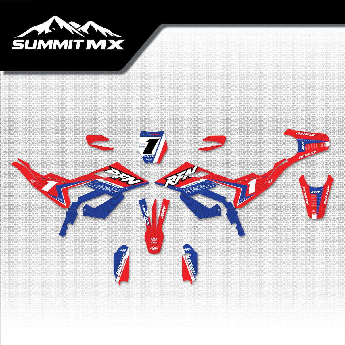 Honda Inspired RFN Warrior Pro SX-E15 Graphics Kit