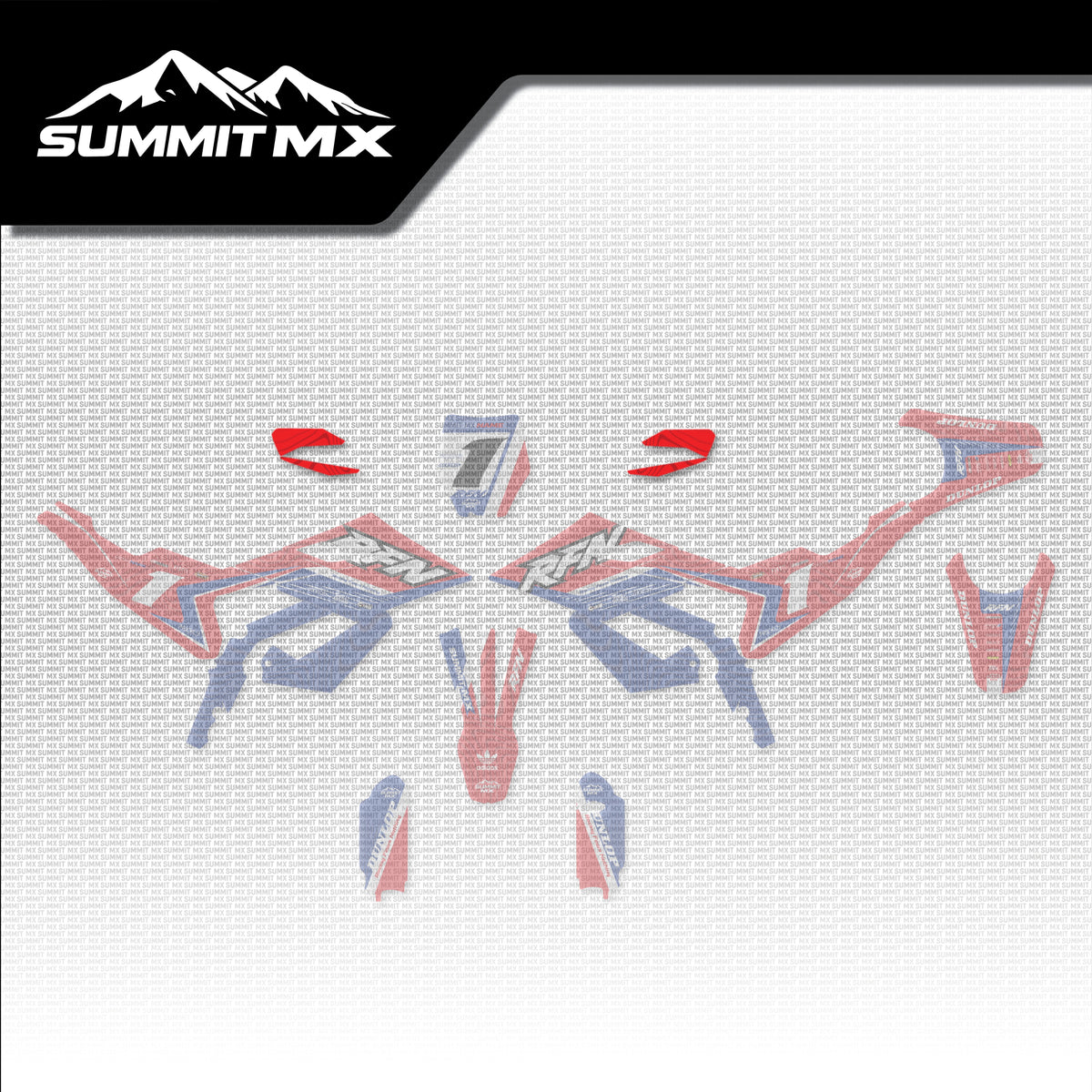 Honda Inspired RFN Warrior Pro SX-E15 Handguard Decals placement on the full kit