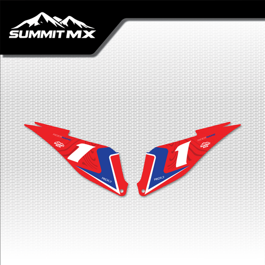 Honda Inspired Stark Varg Side Number Plate Decals