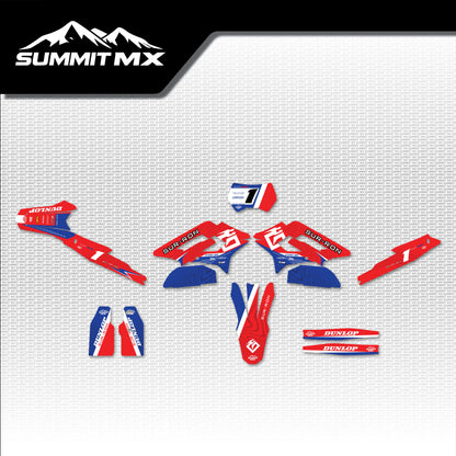 Honda Inspired Storm Bee graphics kit full artwork layout by Summit MX