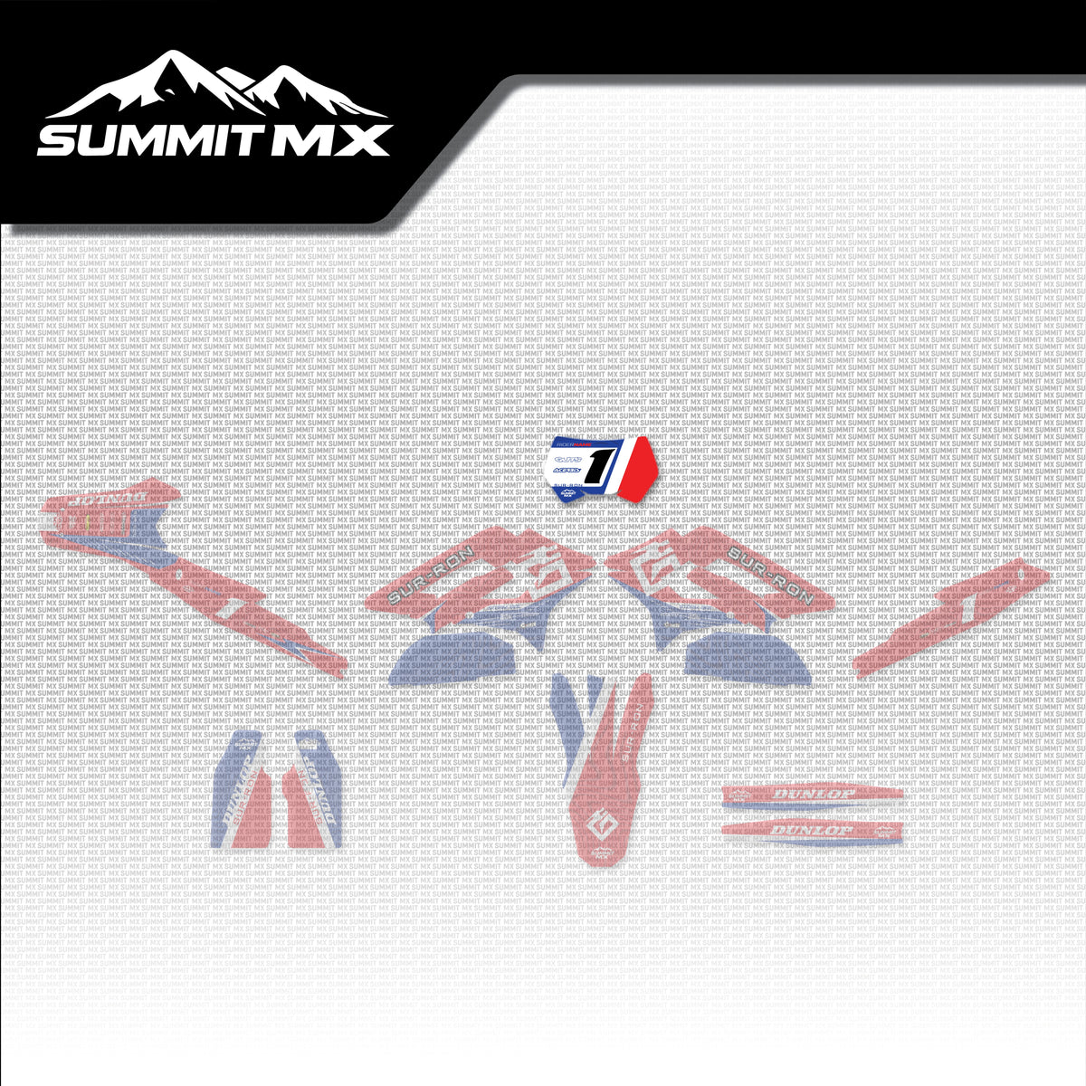 Honda Inspired Storm Bee Number Plate Decal placement on the full kit