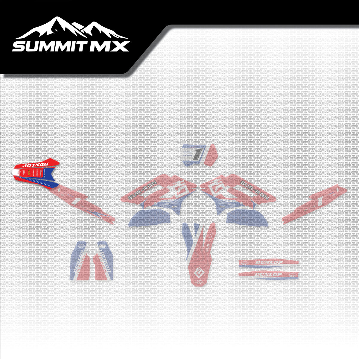 Honda Inspired Storm Bee Rear Fender Decal placement on the full kit