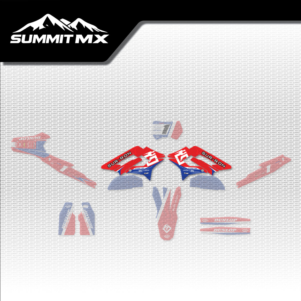 Honda Inspired Storm Bee Side Shroud Decals placement on the full kit
