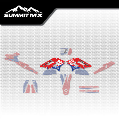 Honda Inspired Storm Bee Side Shroud Decals placement on the full kit
