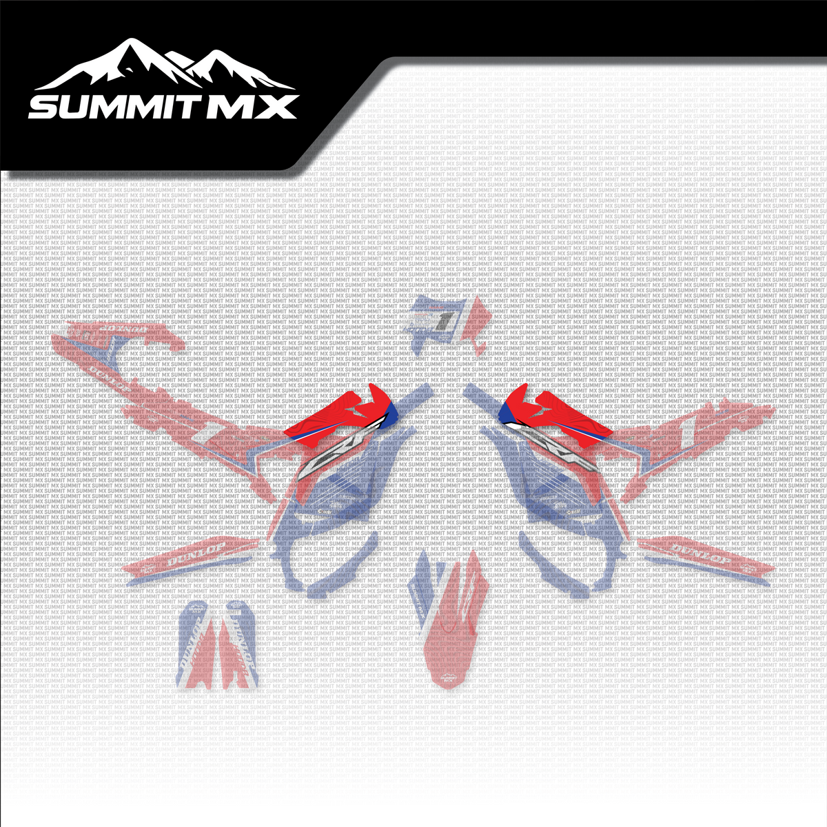 Honda Inspired Ultra Bee Battery Shroud Decals shown in place on the full kit layout