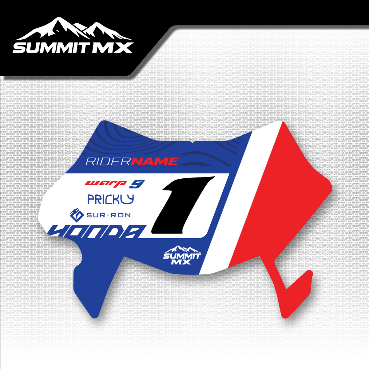 Honda Inspired Ultra Bee Number Plate Decal by Summit MX