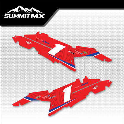 Honda Inspired Ultra Bee Side Number Plate Decals by Summit MX