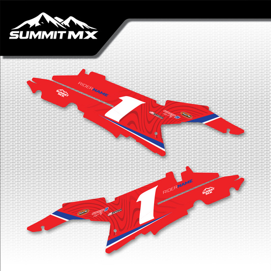 Honda Inspired Ultra Bee Side Number Plate Decals by Summit MX