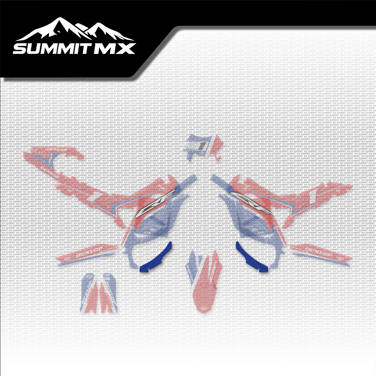 Honda Inspired Ultra Bee Skid Plate Decal shown in place on the full kit layout