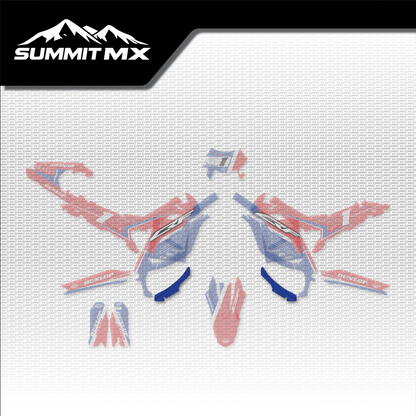 Honda Inspired Ultra Bee Skid Plate Decal shown in place on the full kit layout