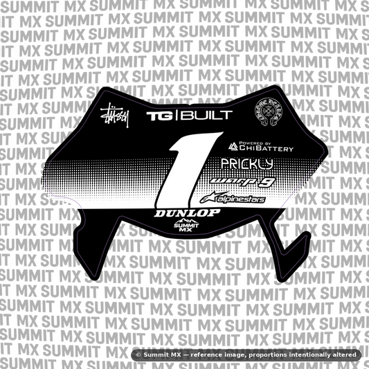Horizon number plate decal cut for the Ultra Bee number plate