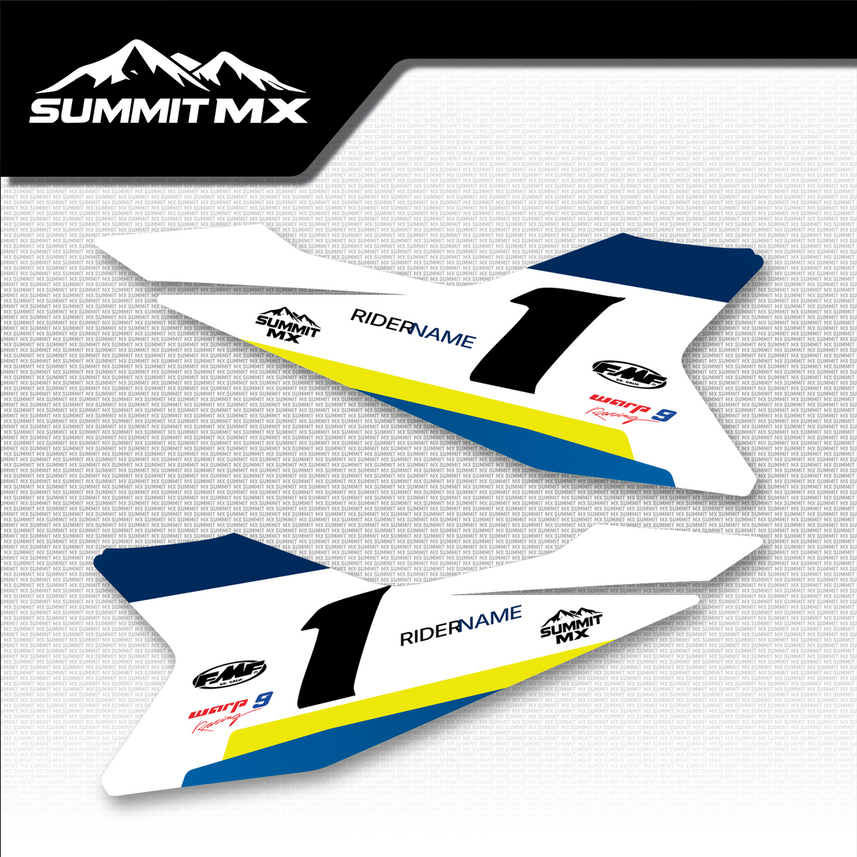 Husqvarna Inspired Altis Delta Side Number Plate Decals