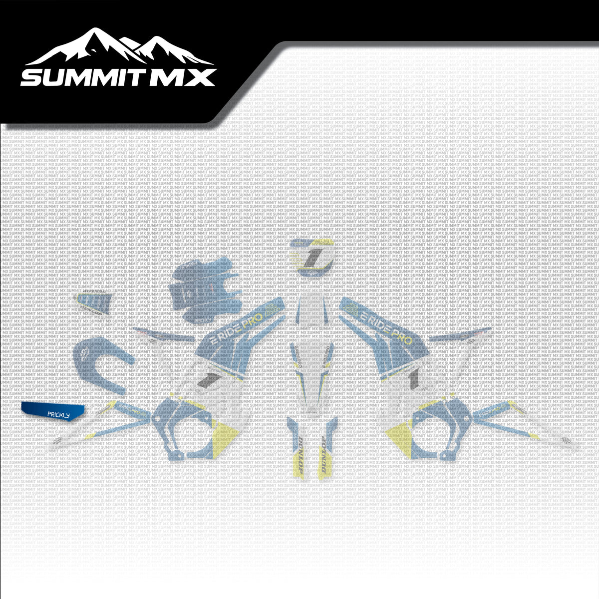 Husqvarna Inspired E-Ride Pro Chain Guard Decal placement on the full kit