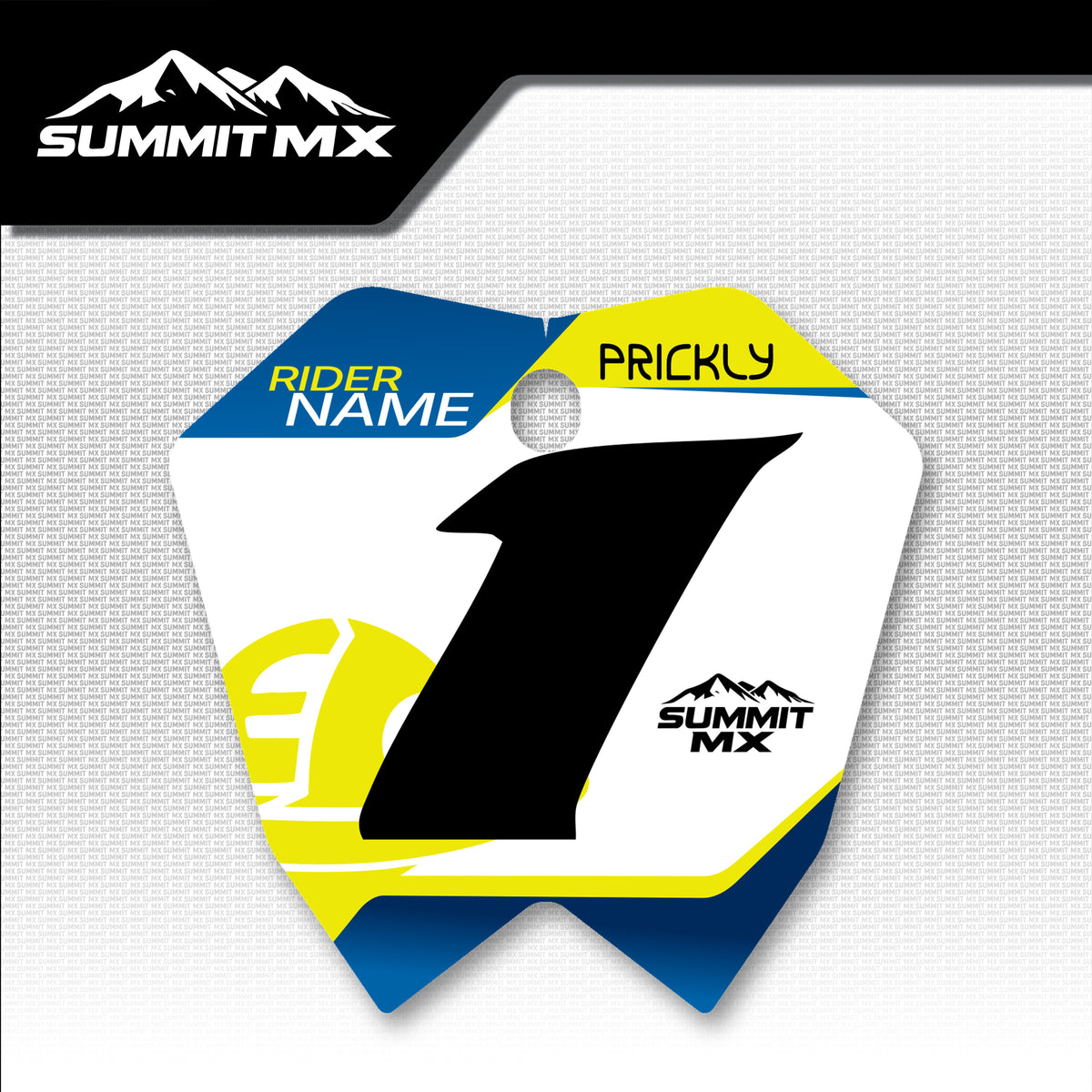 Husqvarna Inspired ETM RTR Number Plate Decal