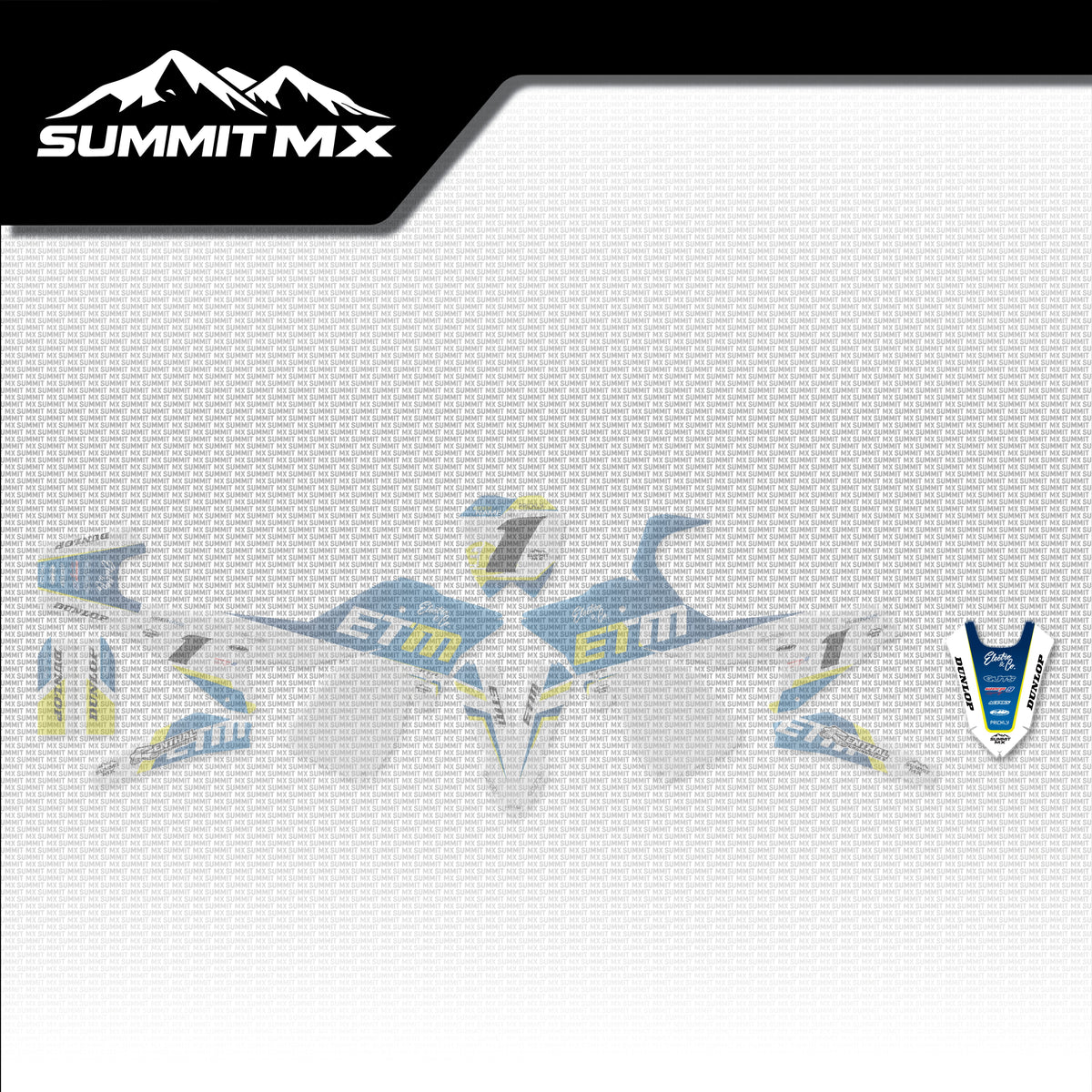 Husqvarna Inspired ETM RTR Rear Fender Decal placement on the full kit