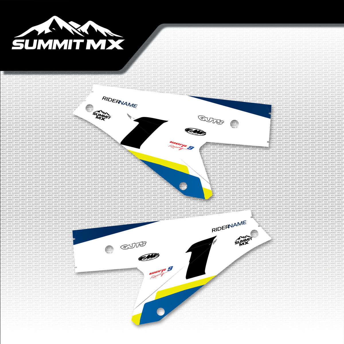Husqvarna Inspired ETM RTR Side Number Plate Decals